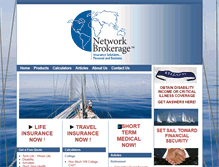 Tablet Screenshot of networkbrokerage.com